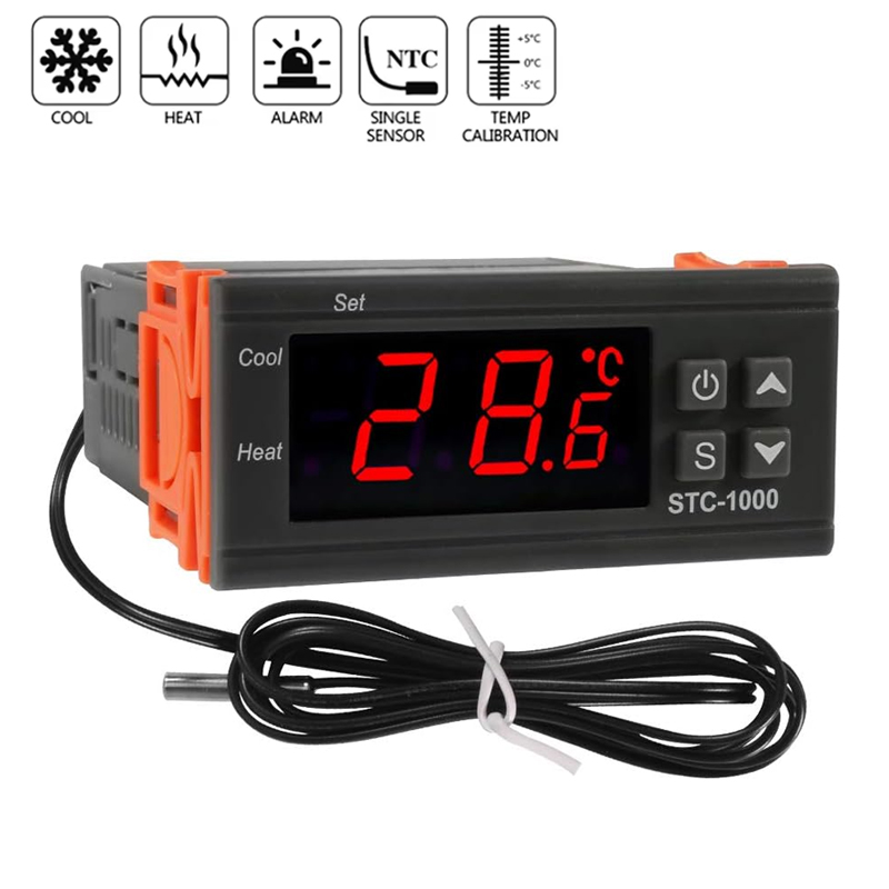 Lab Incubator - Controlador de Temperatura Inteligente STC-1000, Termostato