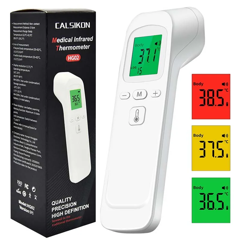 Pulse Oximeter - Termômetro infravermelho digital médico, sem contato,