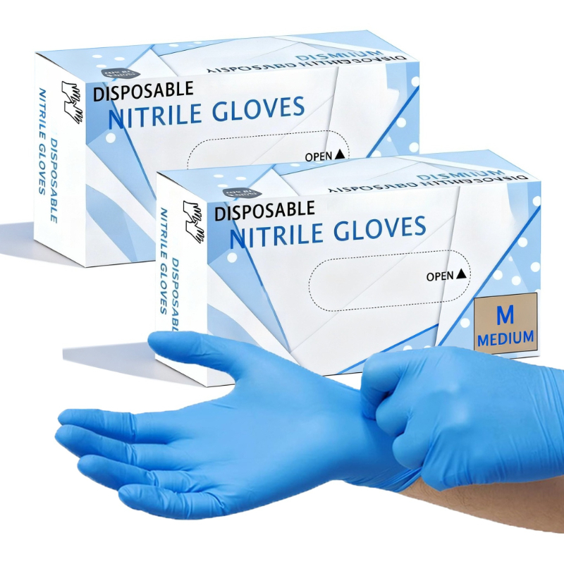 Medical Gloves - 10-100 pçs luvas de nitrilo azul
