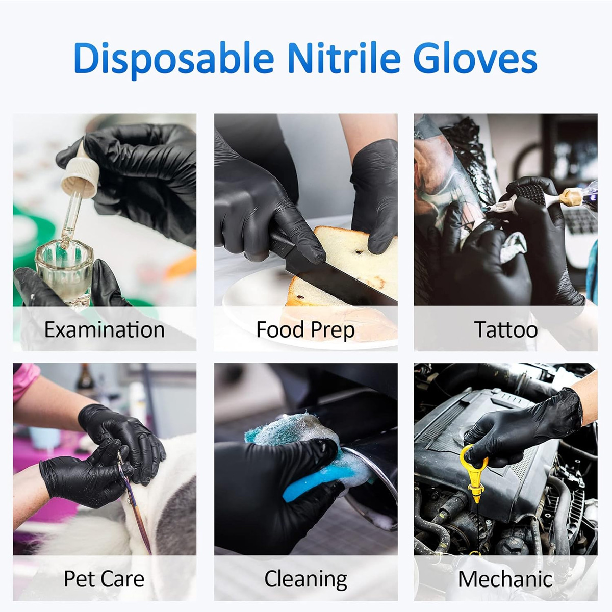 10/50 pçs luvas descartáveis d - Medical Gloves avaliação e preço