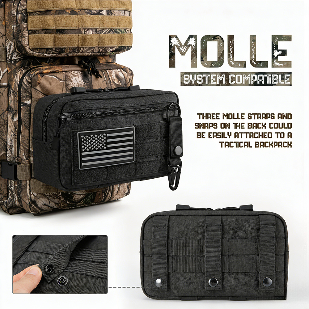 Bolsa tática molle edc para pr - First Aid Kit avaliação e preço