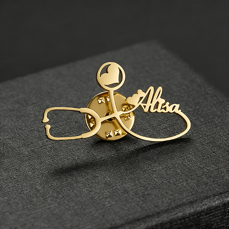 Broche Personalizado Auxauxme  - Stethoscope avaliação e preço