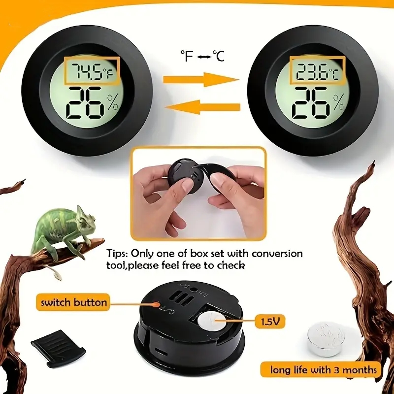 ℉ / ℃   Mini lcd digital termô - Thermometer Digital avaliação e preço